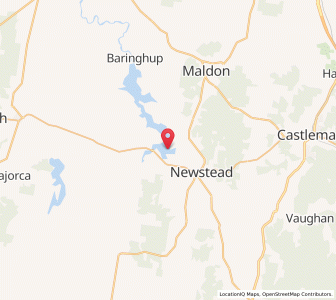 Map of Joyces Creek, VictoriaVictoria