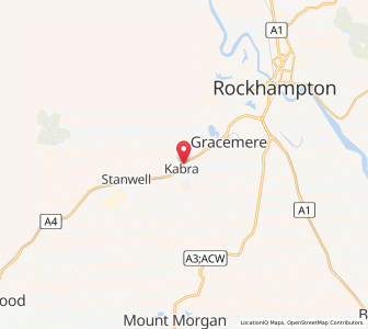 Map of Kabra, Queensland