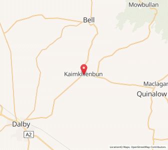 Map of Kaimkillenbun, Queensland