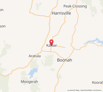 Map of Kalbar, Queensland