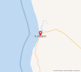 Map of Kalbarri, Western Australia