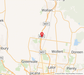 Map of Kalkallo, VictoriaVictoria