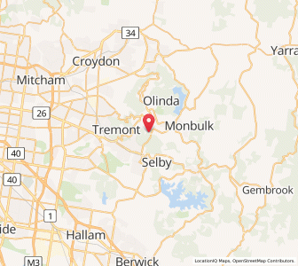 Map of Kallista, VictoriaVictoria