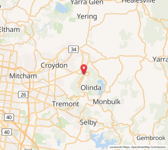 Map of Kalorama, VictoriaVictoria