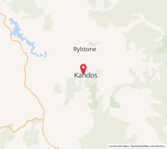 Map of Kandos, New South Wales