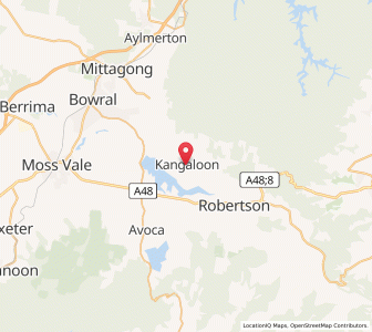 Map of Kangaloon, New South Wales