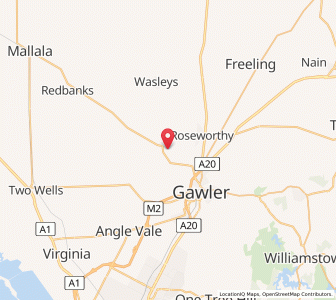 Map of Kangaroo Flat, South Australia