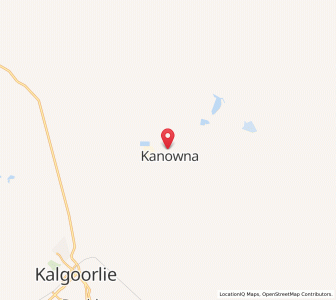 Map of Kanowna, Western Australia