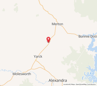 Map of Kanumbra, VictoriaVictoria