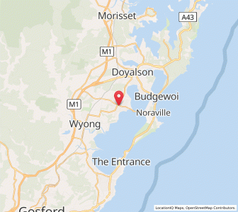 Map of Kanwal, New South Wales