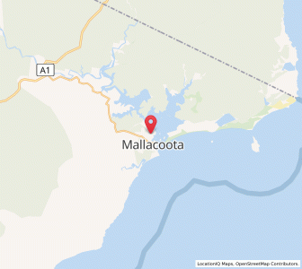 Map of Karbeethong, VictoriaVictoria