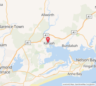 Map of Karuah, New South Wales