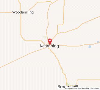 Map of Katanning, Western Australia