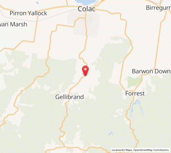 Map of Kawarren, VictoriaVictoria