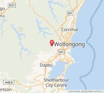 Map of Kembla, New South Wales