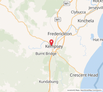 Map of Kempsey, New South Wales