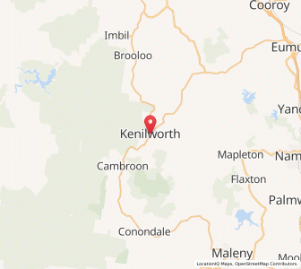 Map of Kenilworth, Queensland