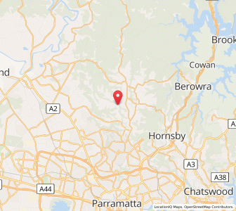 Map of Kenthurst, New South Wales