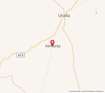 Map of Kentucky, New South Wales