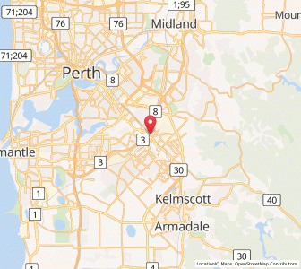 Map of Kenwick, Western Australia