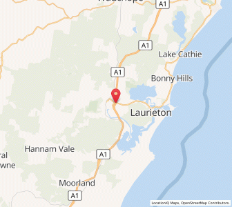 Map of Kew, New South Wales