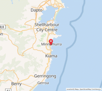 Map of Kiama Downs, New South Wales