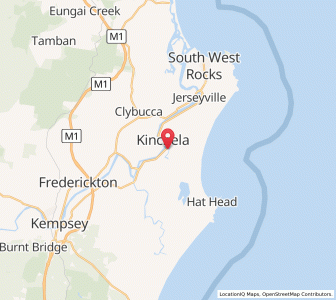 Map of Kinchela, New South Wales