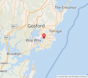 Map of Kincumber South, New South Wales