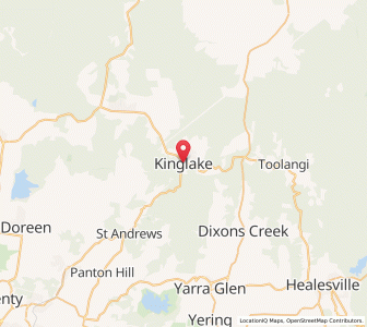 Map of Kinglake, VictoriaVictoria