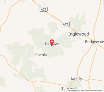 Map of Kingower, VictoriaVictoria