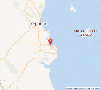 Map of Kinka Beach, Queensland