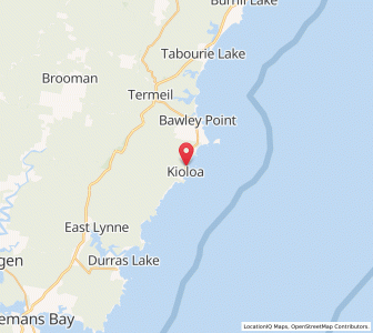 Map of Kioloa, New South Wales