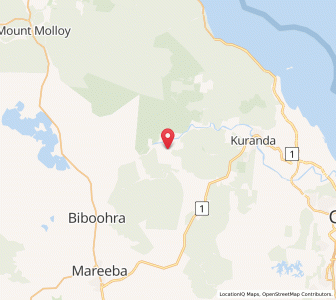 Map of Koah, Queensland