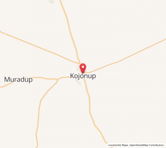 Map of Kojonup, Western Australia