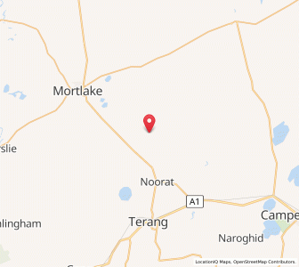 Map of Kolora, VictoriaVictoria