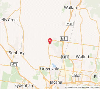 Map of Konagaderra, VictoriaVictoria