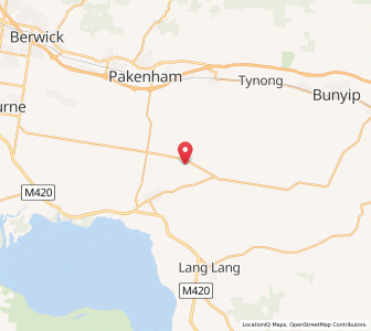 Map of Koo-Wee-Rup North, VictoriaVictoria