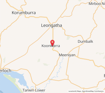 Map of Koonwarra, VictoriaVictoria