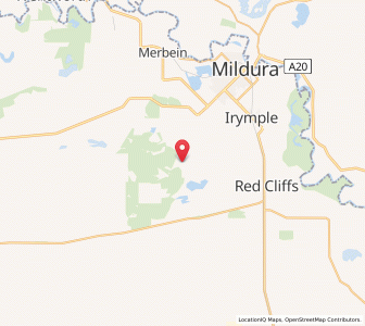 Map of Koorlong, VictoriaVictoria