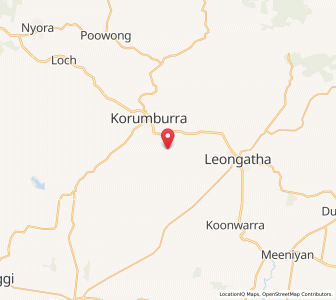 Map of Korumburra South, VictoriaVictoria
