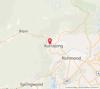 Map of Kurrajong Park, New South Wales