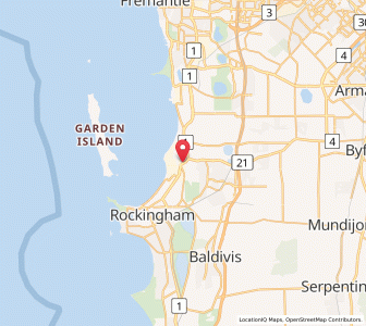 Map of Kwinana, Western Australia