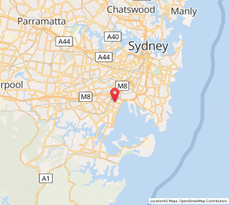 Map of Kyeemagh, New South Wales