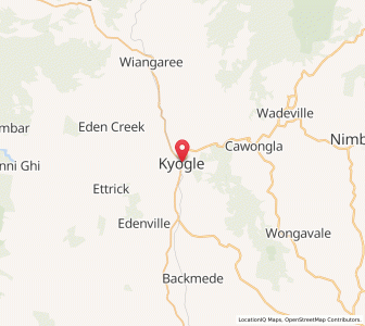 Map of Kyogle, New South Wales