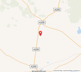 Map of Kyup, VictoriaVictoria