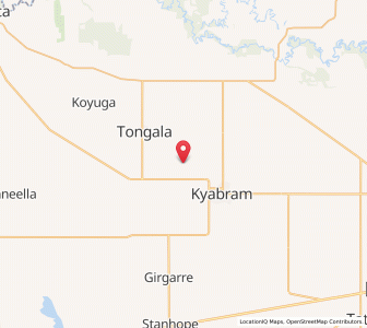 Map of Kyvalley, VictoriaVictoria