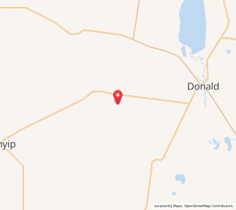 Map of Laen North, VictoriaVictoria