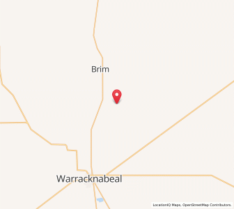 Map of Lah, VictoriaVictoria