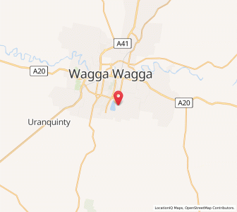 Map of Lake Albert, New South Wales