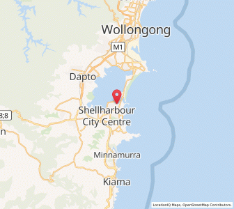 Map of Lake Illawarra, New South Wales